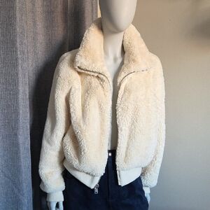 Sunday Best Cream Plushy Soft Teddy Jacket
